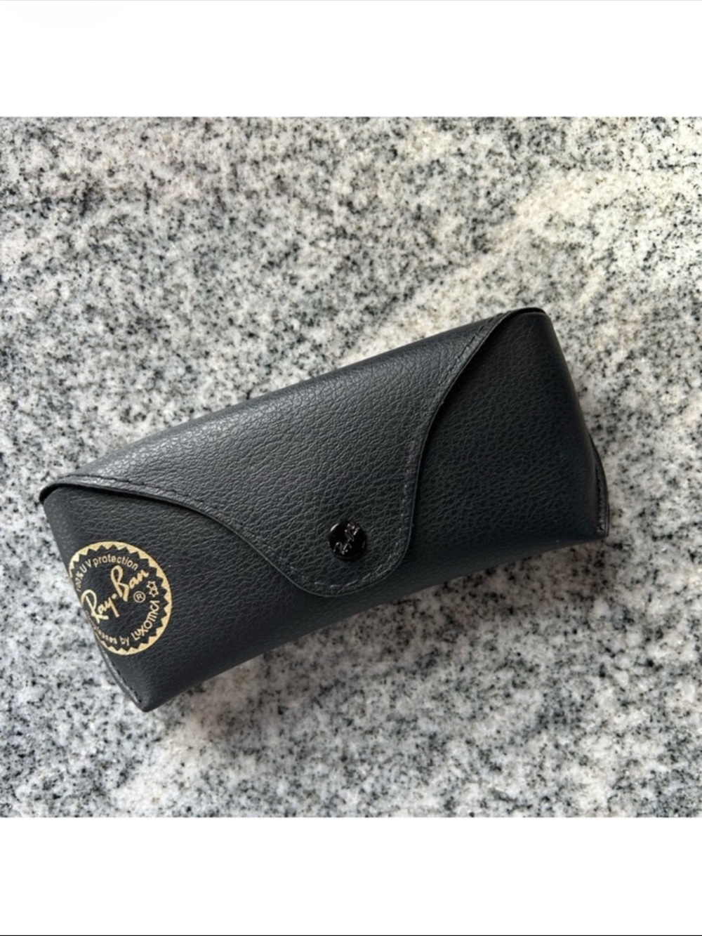 Ray-Ban Black classic original eyeglass sunglass Case leather glasses travel